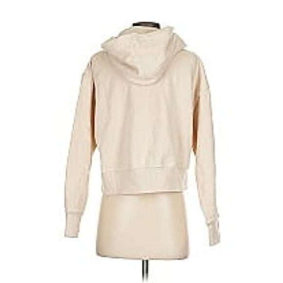 Zara Cropped Cream/Tan Hoodie - Soft & High Quality - Picture 3 of 4